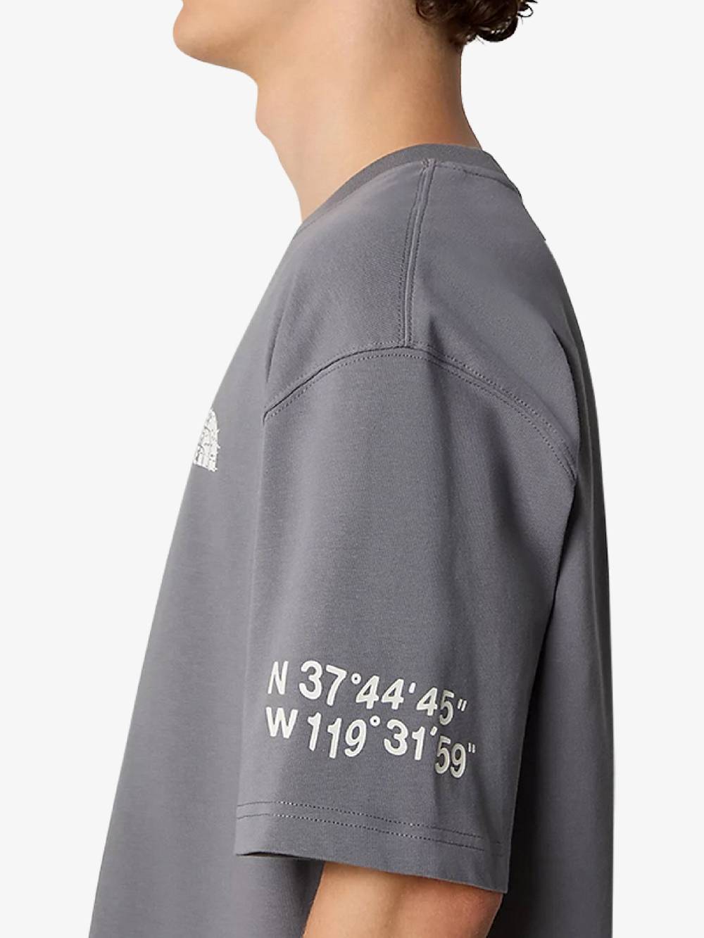 THE NORTH FACE T-shirt GRAPHIC NSE 87F6 Uomo Cotone Grigio