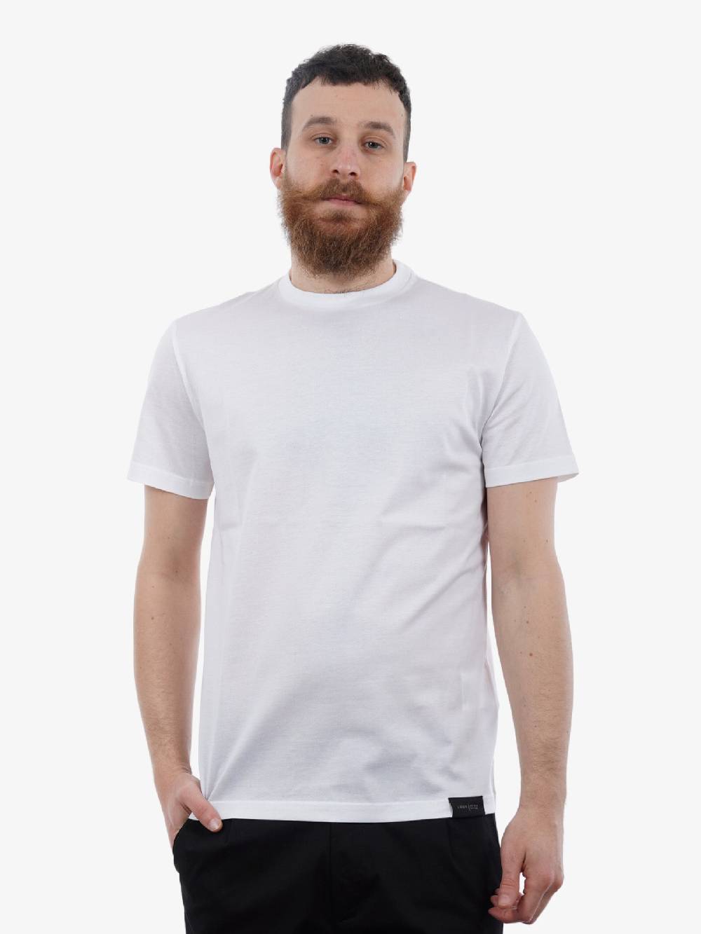 LOW BRAND T-shirt In Cotone Bianco Basic Jersey Mercer Uomo