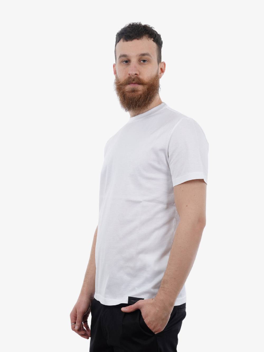 LOW BRAND T-shirt In Cotone Bianco Basic Jersey Mercer Uomo