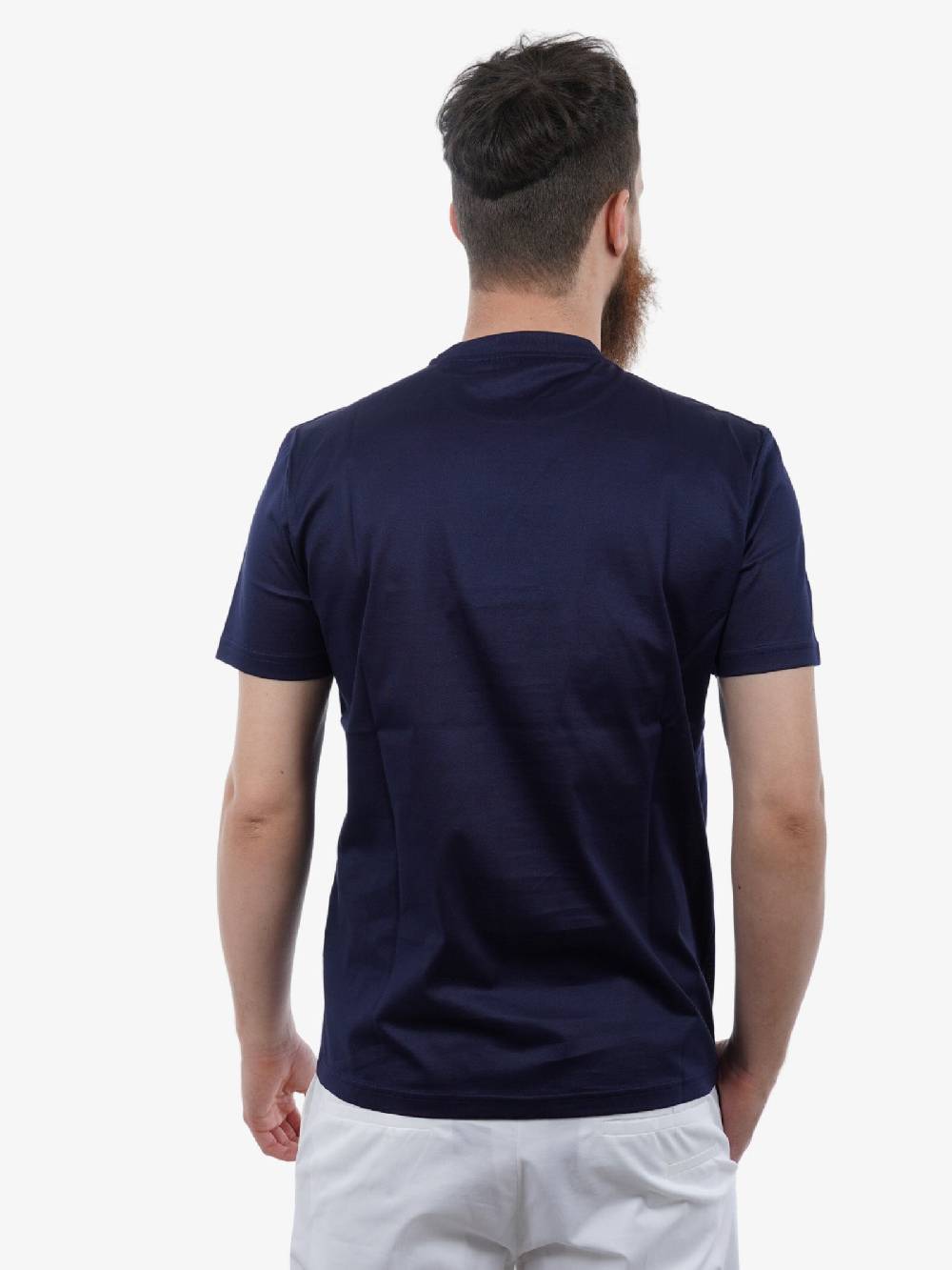 LOW BRAND T-shirt In Cotone Blu: B134 Basic Jersey Mercer