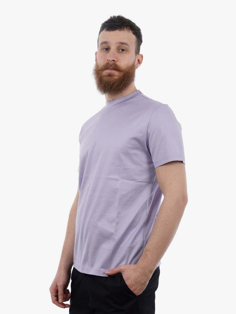 LOW BRAND T-shirt In Cotone Lilla Basic Jersey Mercer Uomo