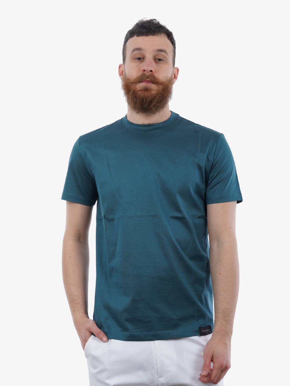 LOW BRAND T-shirt In Cotone Verde: B134 Basic Jersey Mercer