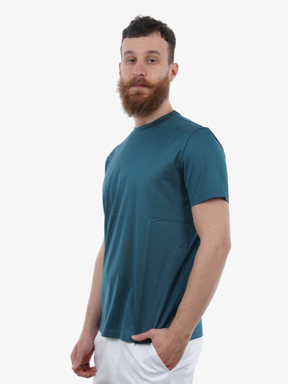 LOW BRAND T-shirt In Cotone Verde: B134 Basic Jersey Mercer