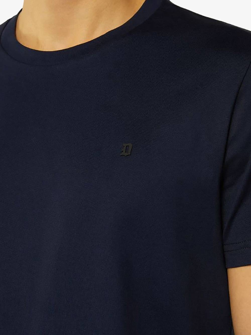 DONDUP T-shirt In Jersey US198 JF0271U ZL4 DU Uomo Cotone Blu