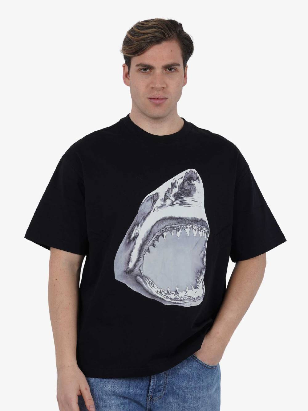 ACUPUNCTURE T-shirt MACKEREL SHARK Uomo Cotone Nero