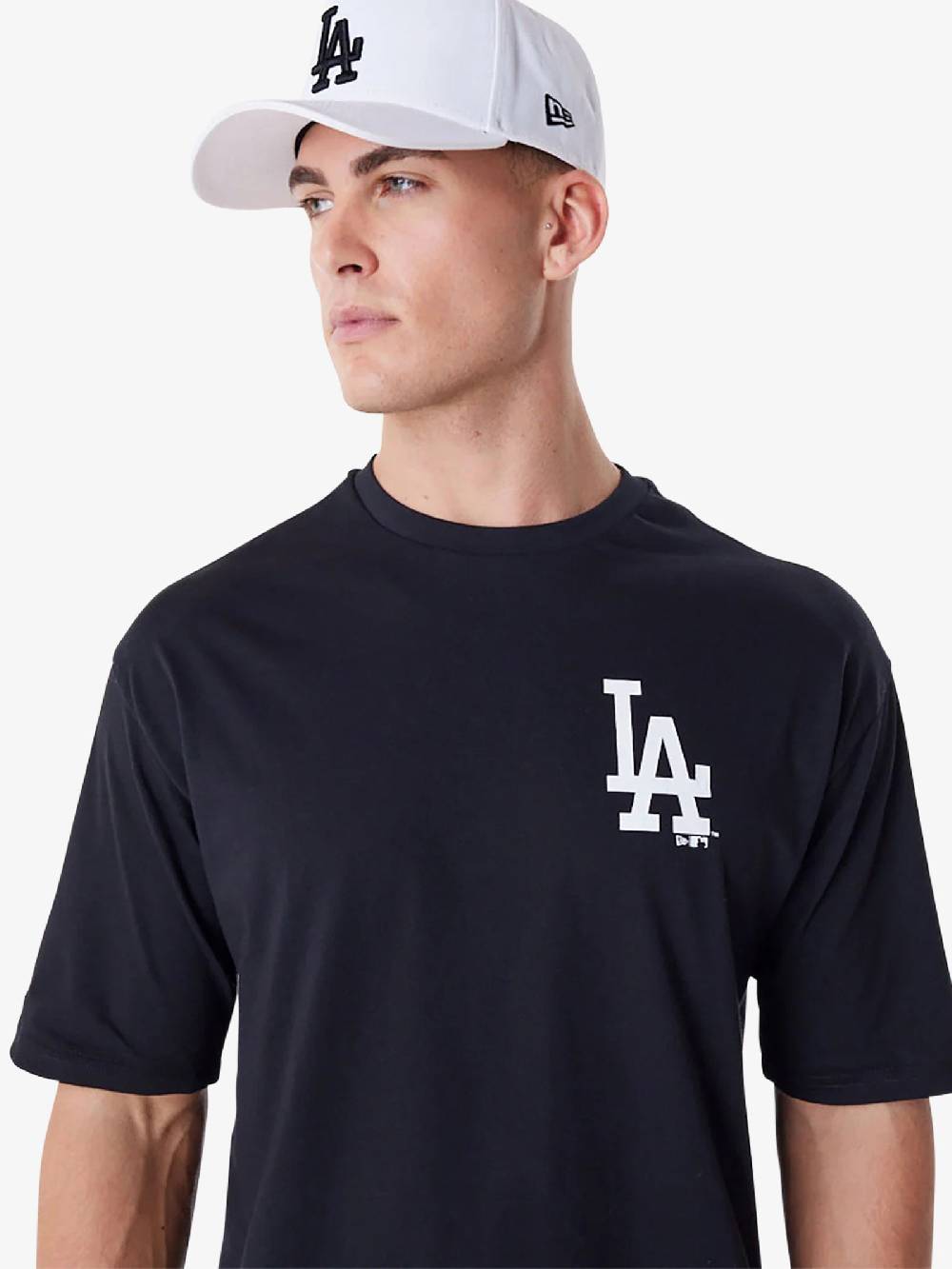 NEW ERA T-shirt Oversize LA Dodgers MLB Essential 60416724 Uomo Cotone Nero