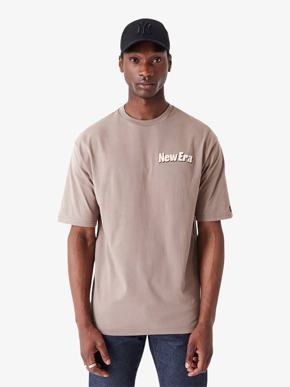 NEW ERA T-shirt Oversize New Era Character Graphic 60435365 Uomo Cotone Marrone