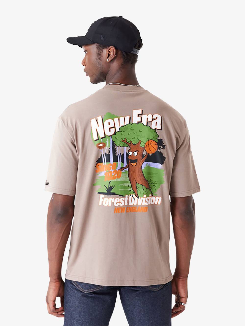 NEW ERA T-shirt Oversize New Era Character Graphic 60435365 Uomo Cotone Marrone