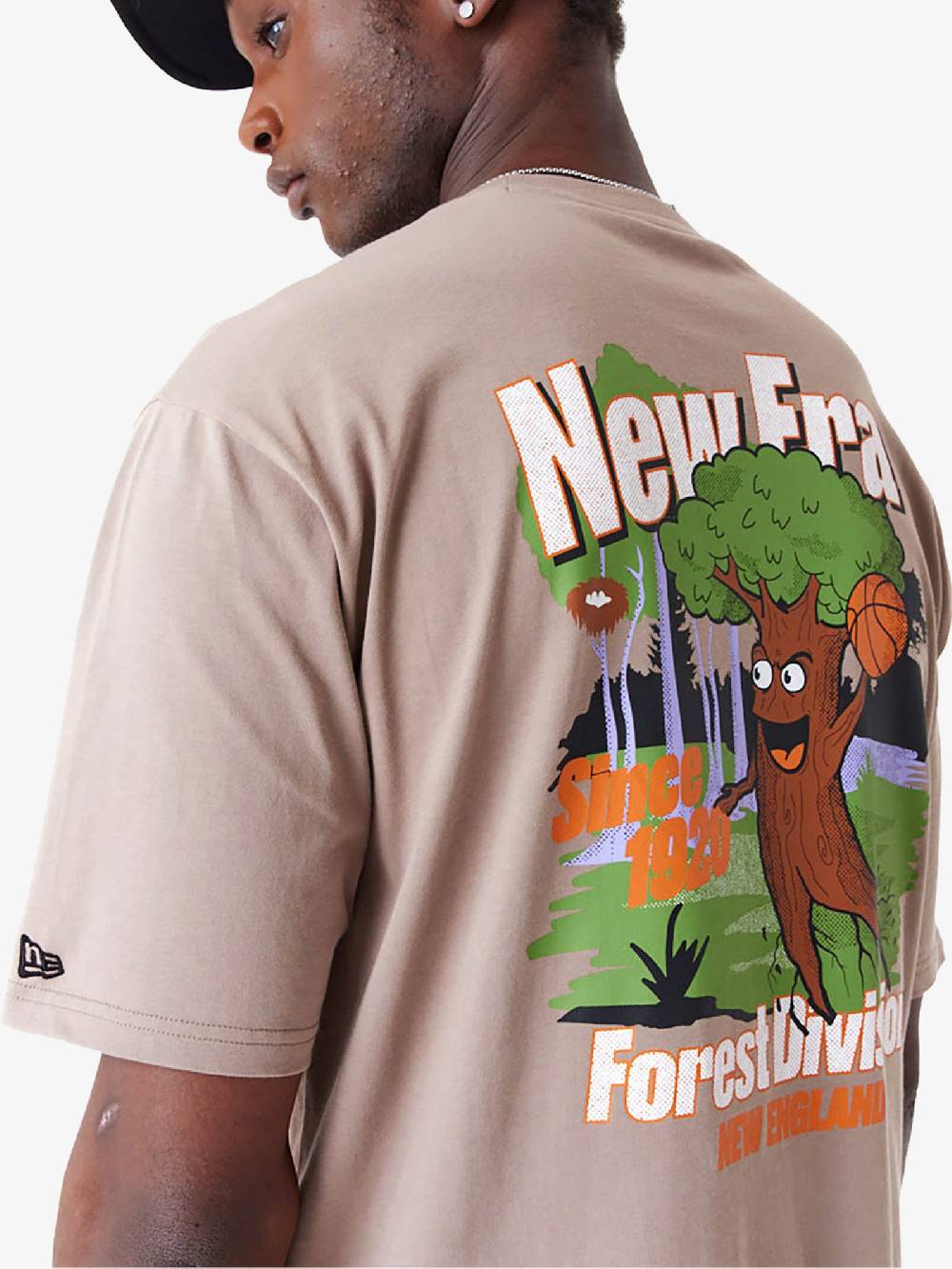 NEW ERA T-shirt Oversize New Era Character Graphic 60435365 Uomo Cotone Marrone