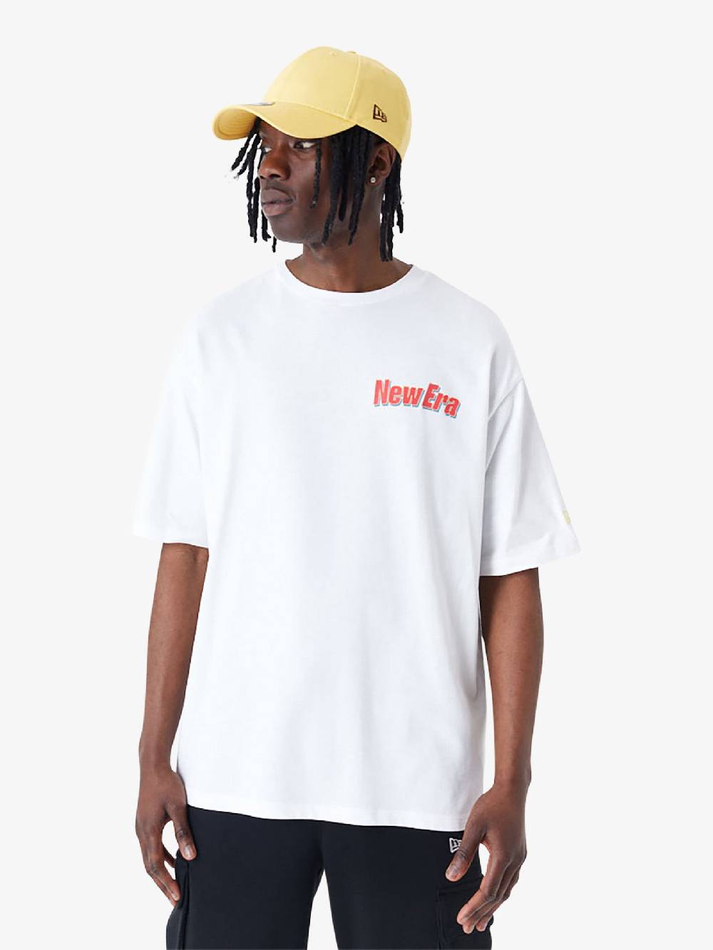 NEW ERA T-shirt Oversize New Era Character Graphic 60435370 Uomo Cotone Bianco