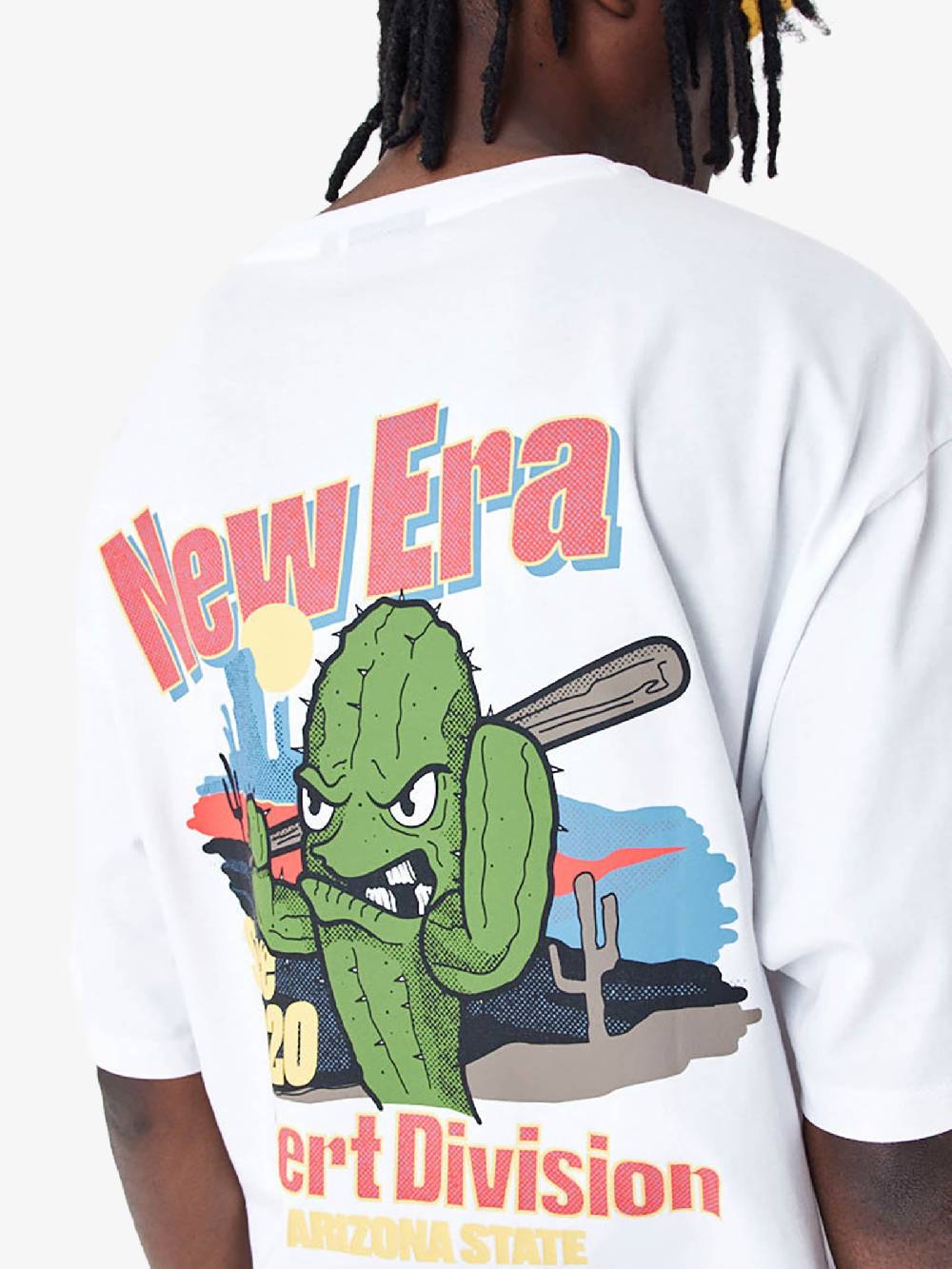 NEW ERA T-shirt Oversize New Era Character Graphic 60435370 Uomo Cotone Bianco