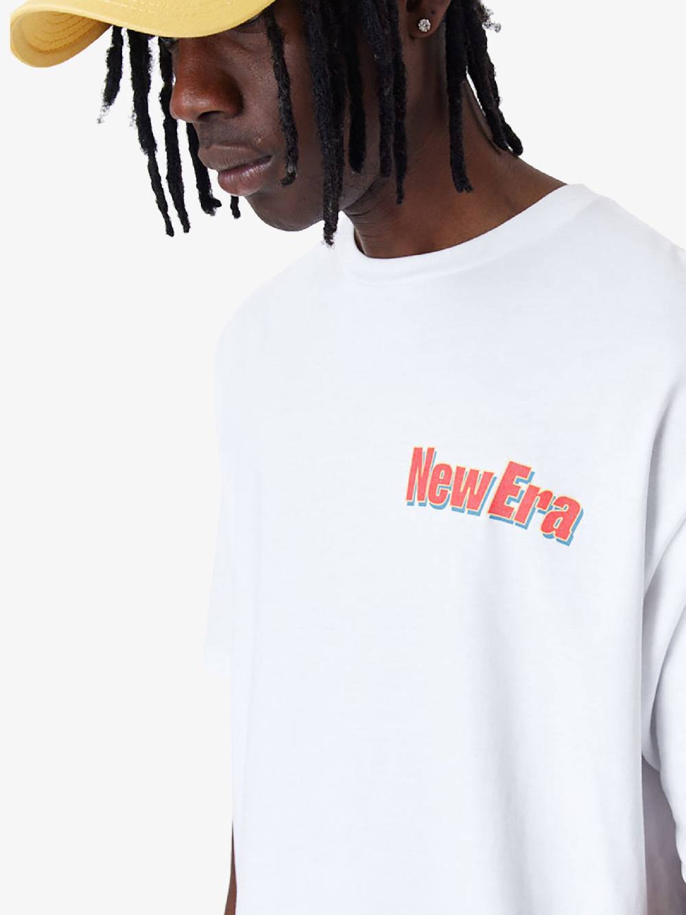 NEW ERA T-shirt Oversize New Era Character Graphic 60435370 Uomo Cotone Bianco
