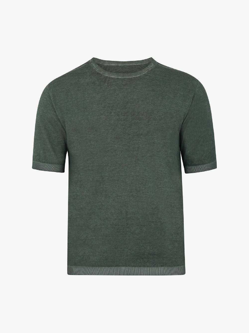 AROVESCIO T-shirt Paricollo MM F15 S24M3100/2 Uomo Cotone Militare