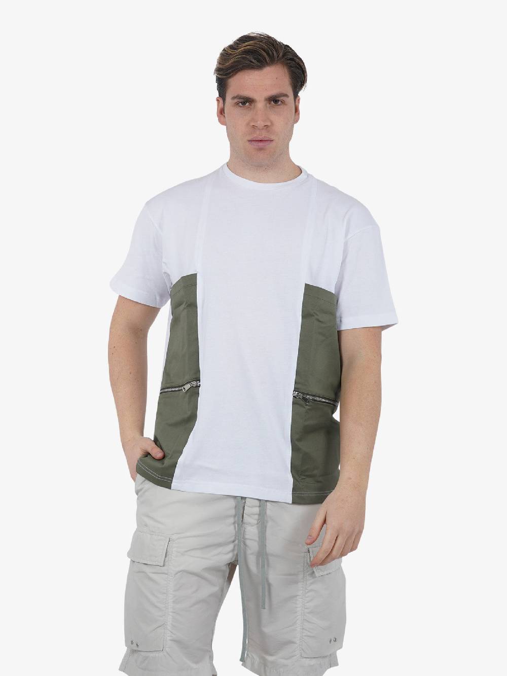 STATE OF ORDER T-shirt PORTER SO1TSS240011 uomo cotone bianco