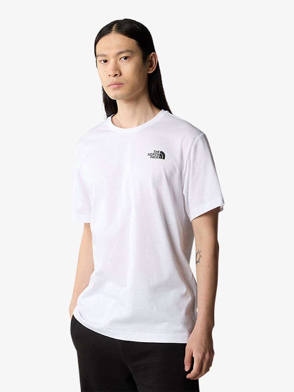 THE NORTH FACE T-Shirt Redbox 87NP Uomo In Cotone Bianco