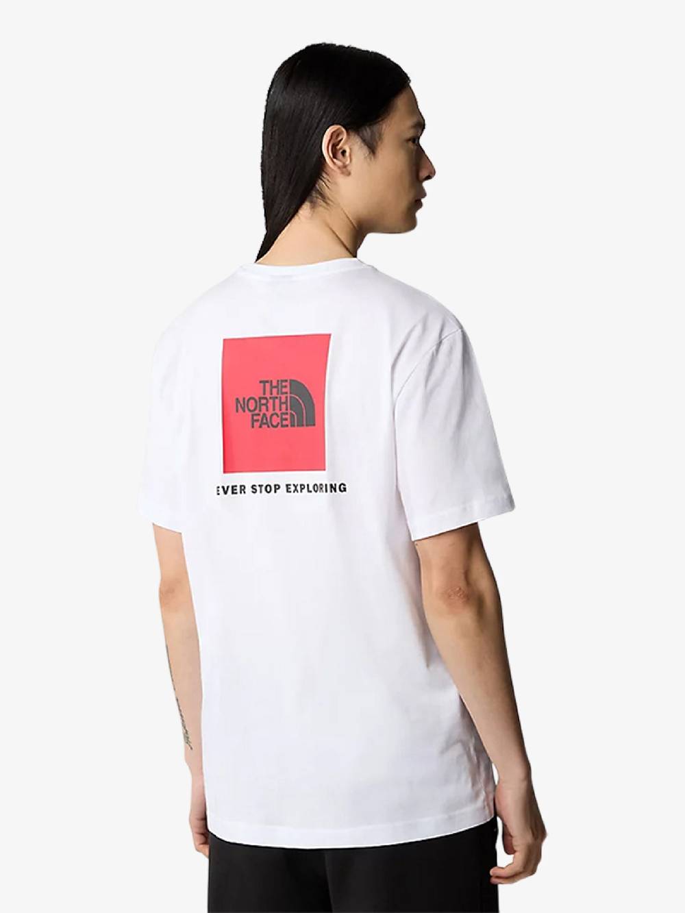 THE NORTH FACE T-Shirt Redbox 87NP Uomo In Cotone Bianco