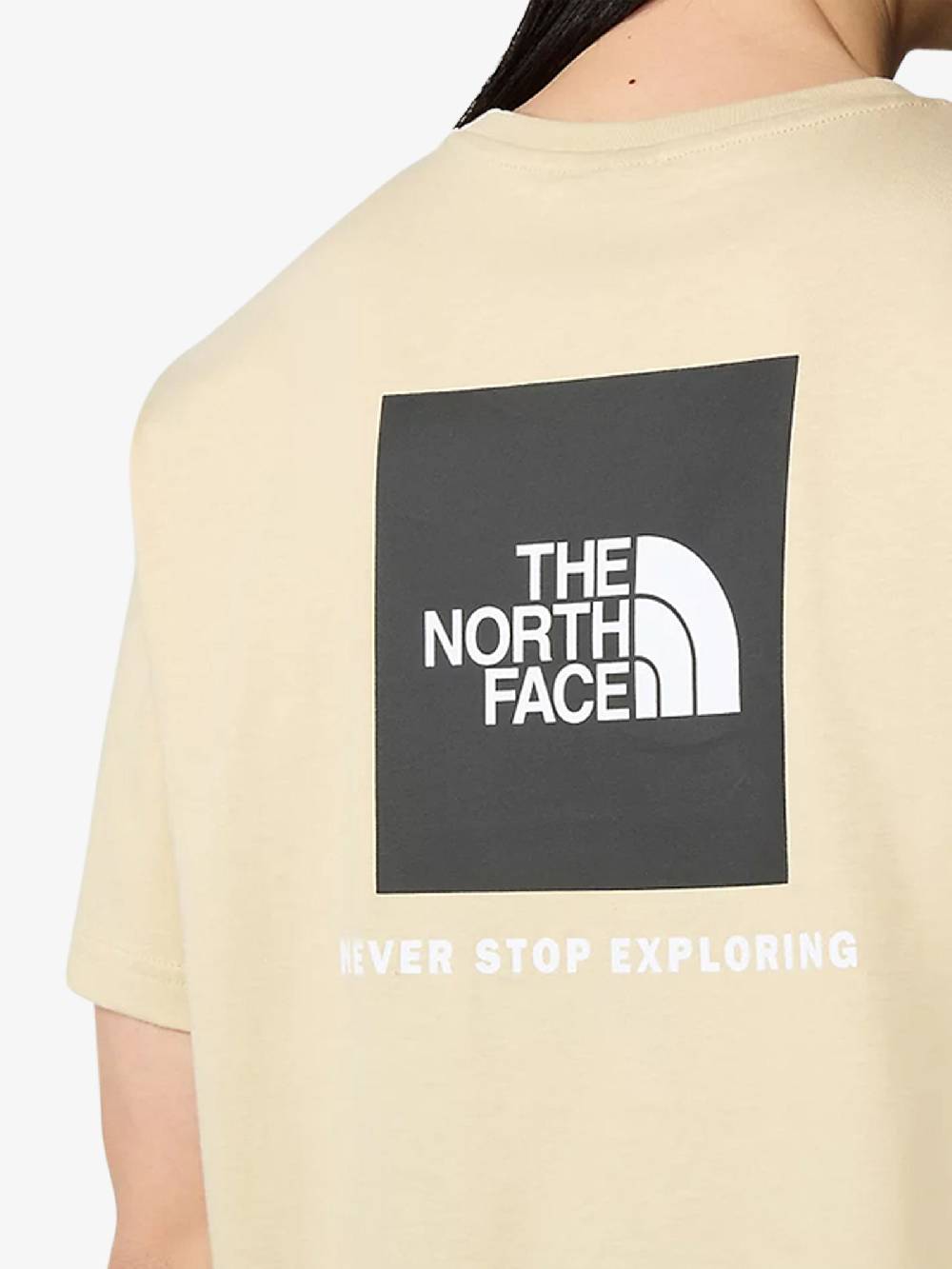 THE NORTH FACE T-Shirt Redbox 87NP Uomo In Cotone Ghiaia