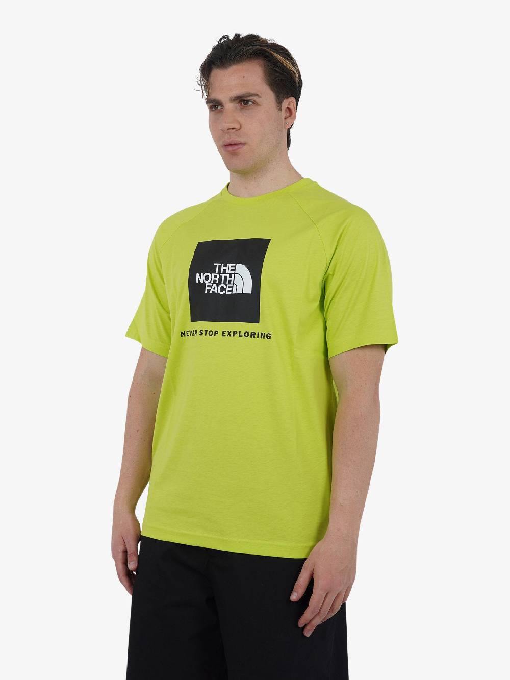 THE NORTH FACE T-shirt Redbox Raglan NF0A87NJ Uomo Cotone Verde