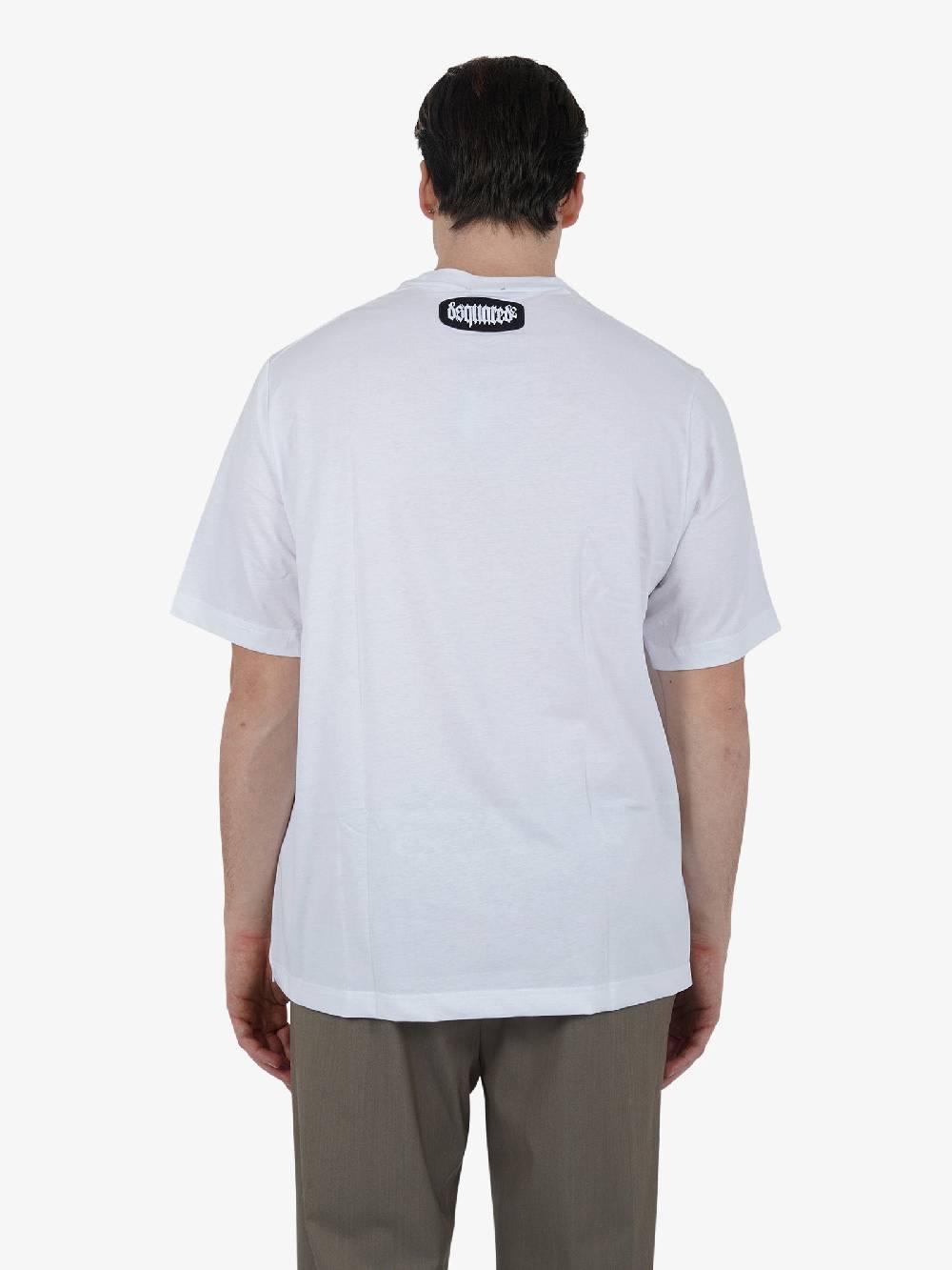 DSQUARED2 T-shirt ROUND NECK T-SHIRT D9M3Z5090 Uomo Cotone Bianco