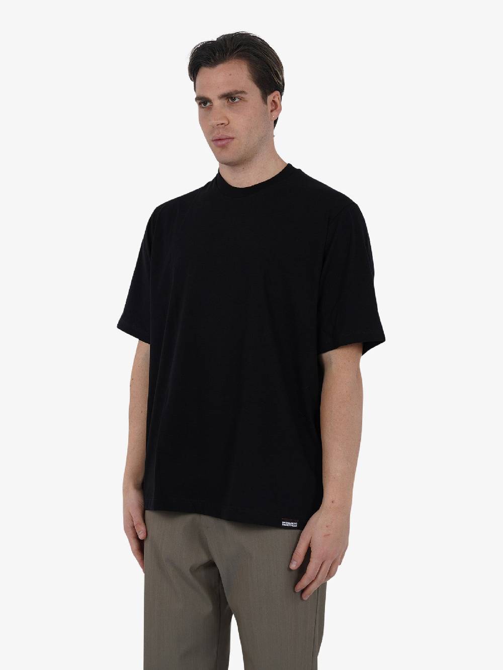 DSQUARED2 T-shirt ROUND NECK T-SHIRT D9M3Z5090 Uomo Cotone Nero