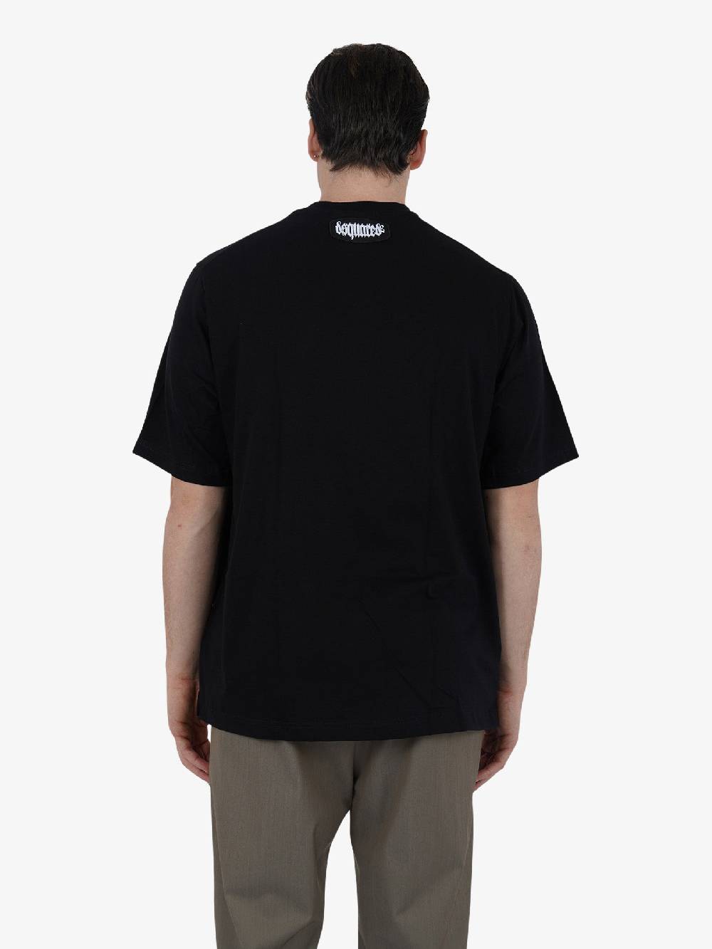 DSQUARED2 T-shirt ROUND NECK T-SHIRT D9M3Z5090 Uomo Cotone Nero