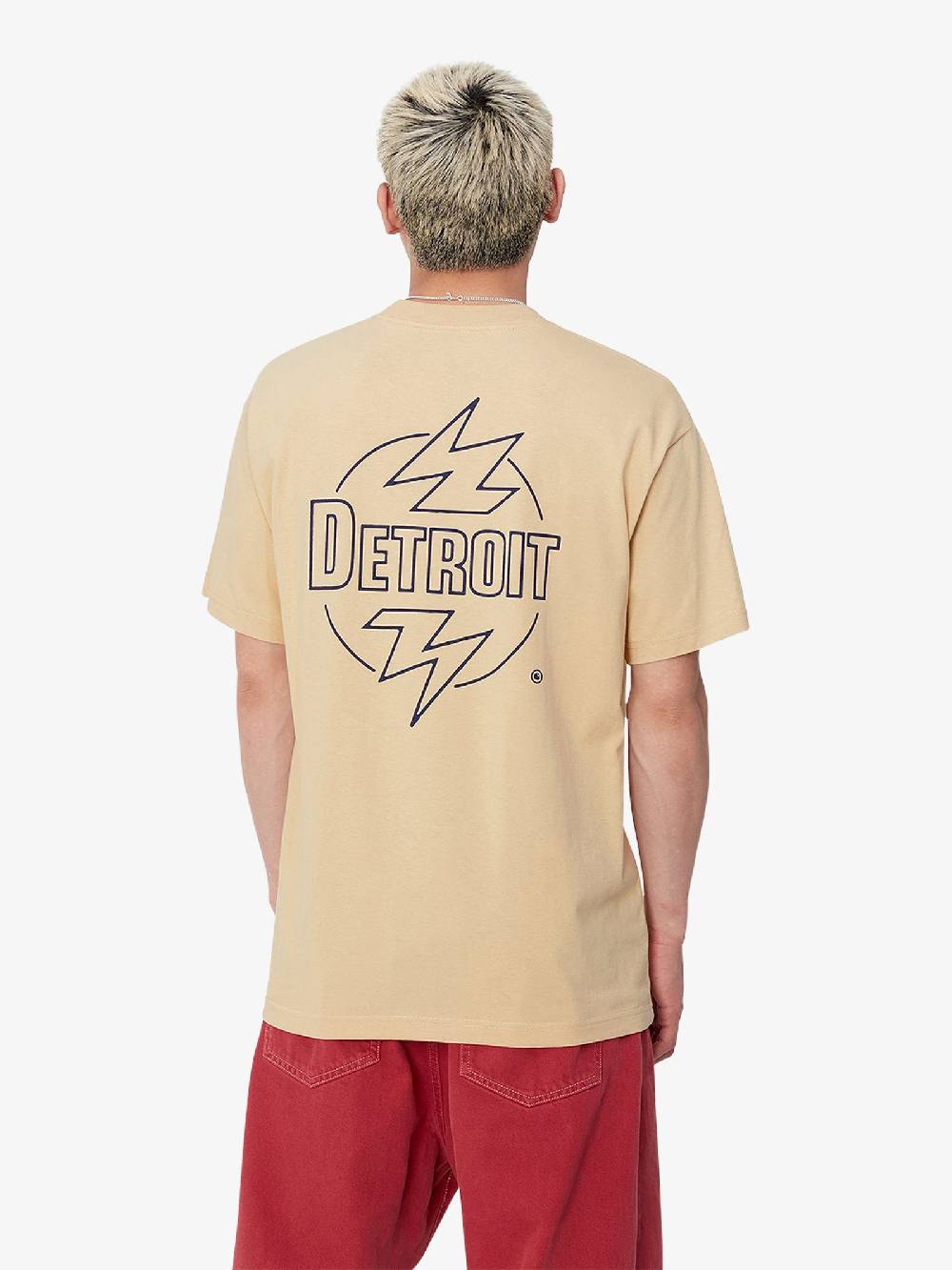 CARHARTT WIP T-shirt S/S Ablaze I033639_ Uomo Cotone Beige