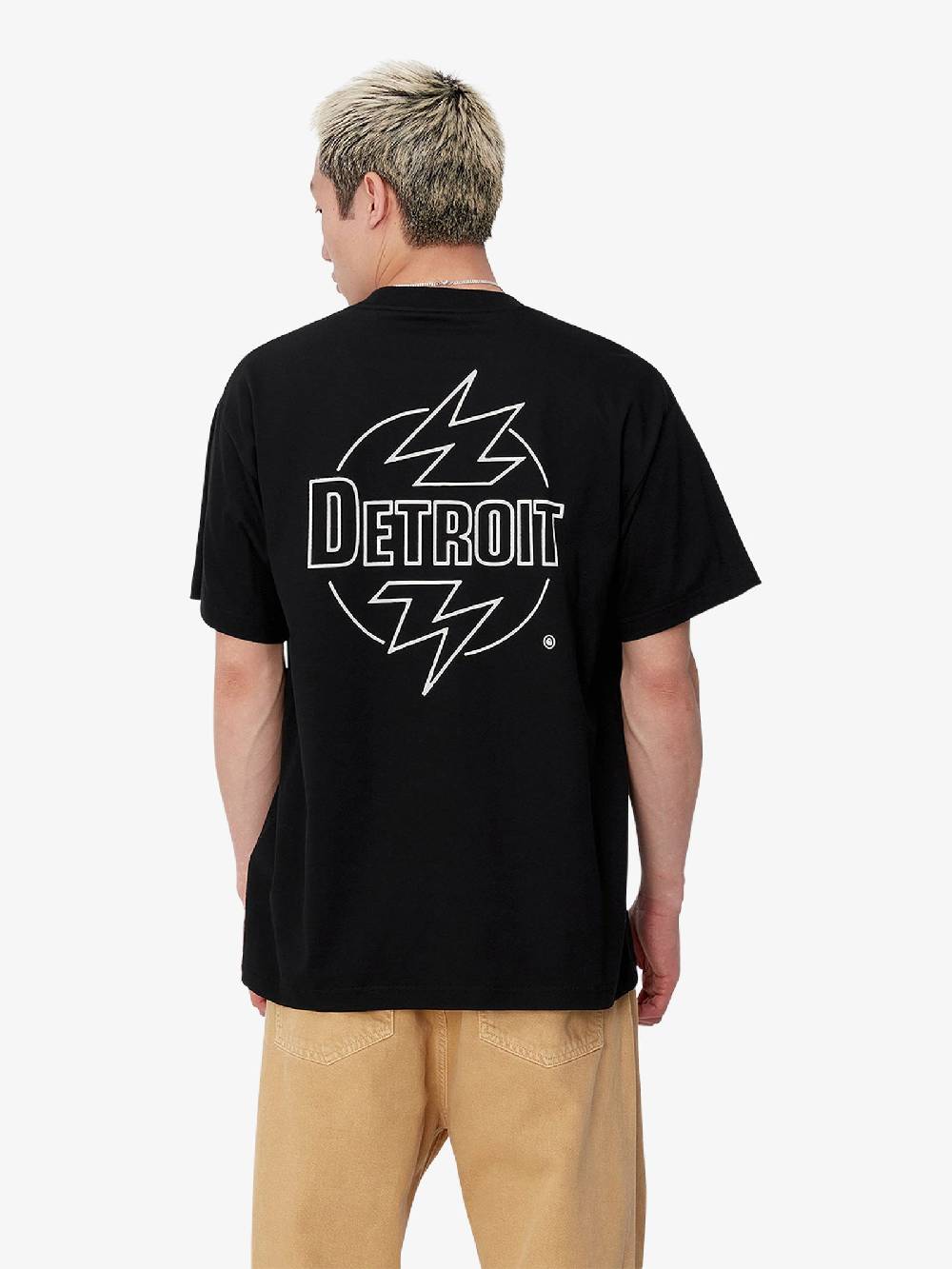 CARHARTT WIP T-shirt S/S Ablaze I033639_ Uomo Cotone Nero