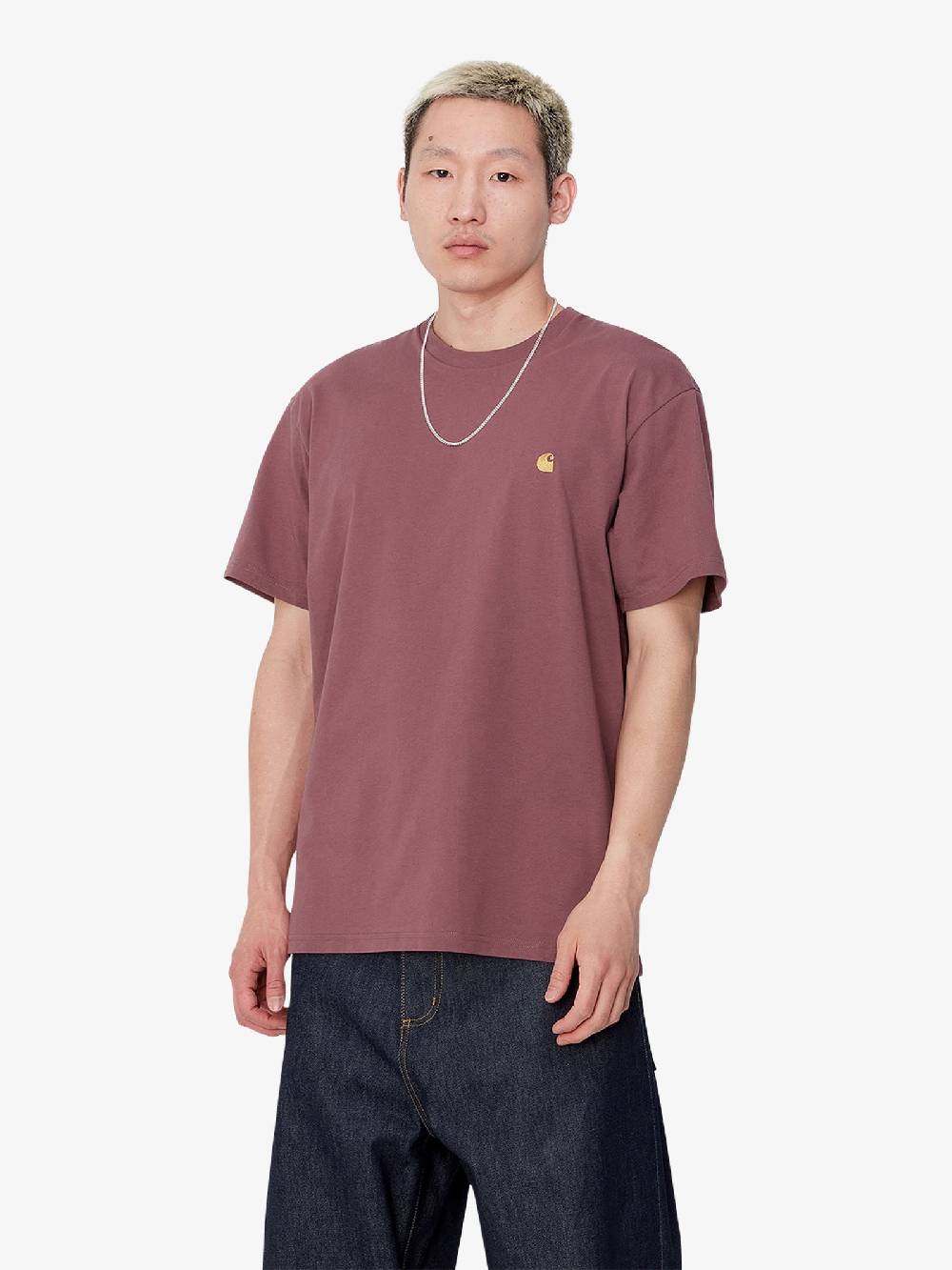 CARHARTT WIP T-Shirt S/S Chase I026391_00R_XX Uomo In Cotone Bianco