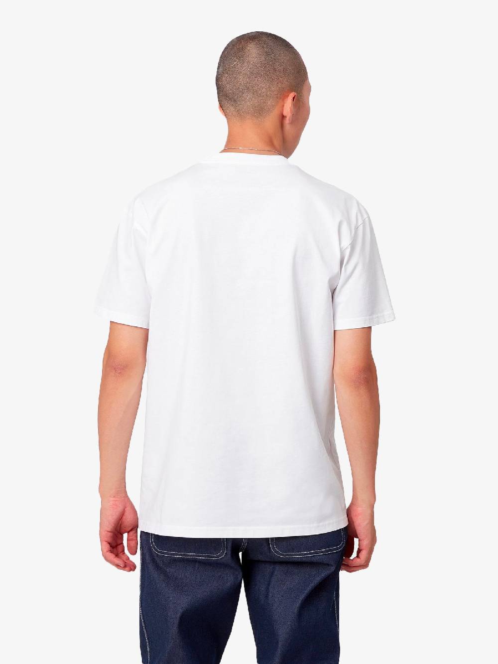 CARHARTT WIP T-Shirt S/S Chase I026391_00R_XX Uomo In Cotone Bianco