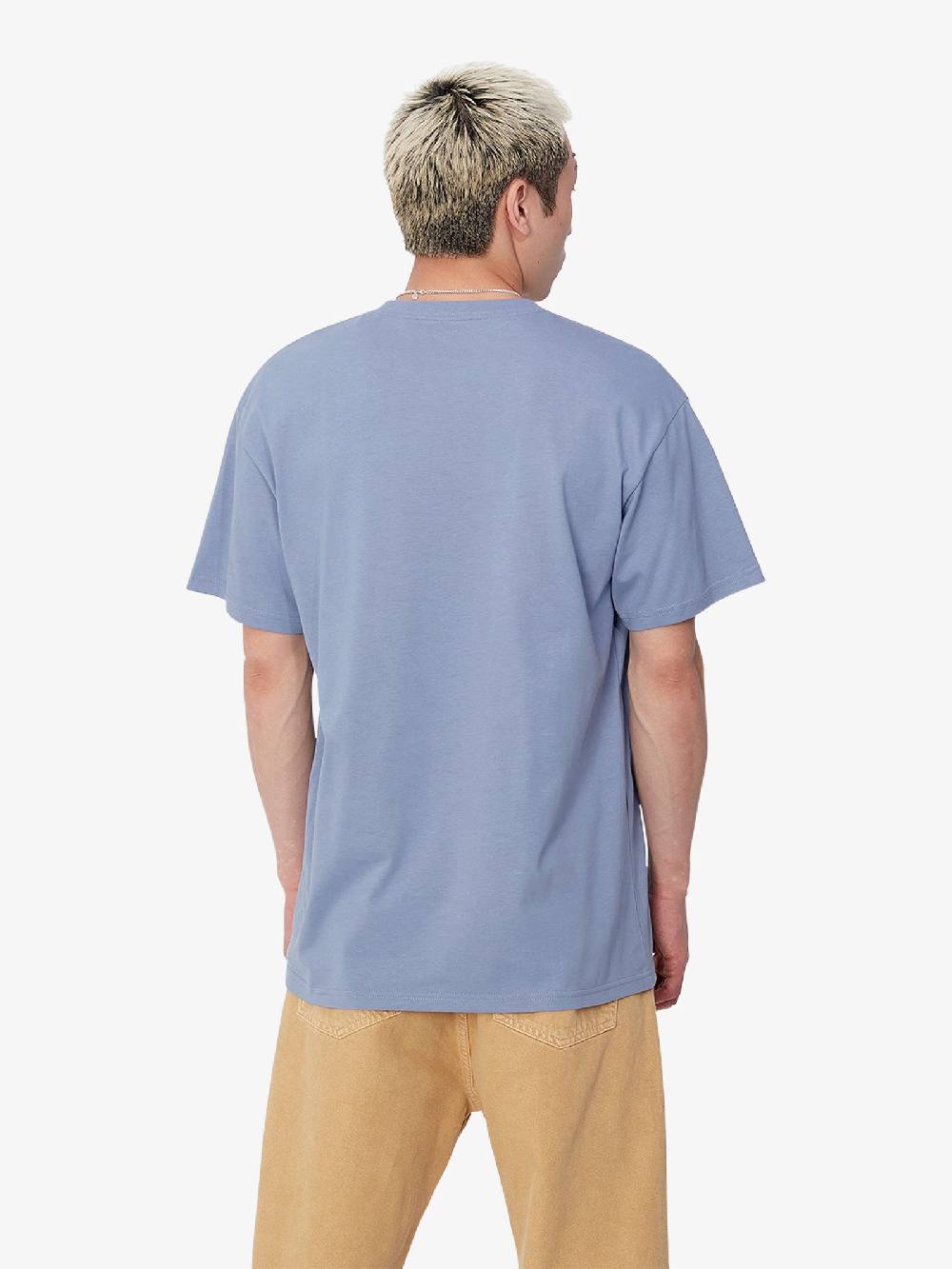 CARHARTT WIP T-shirt S/S Chase T-Shirt I026391_ Uomo Cotone Blu