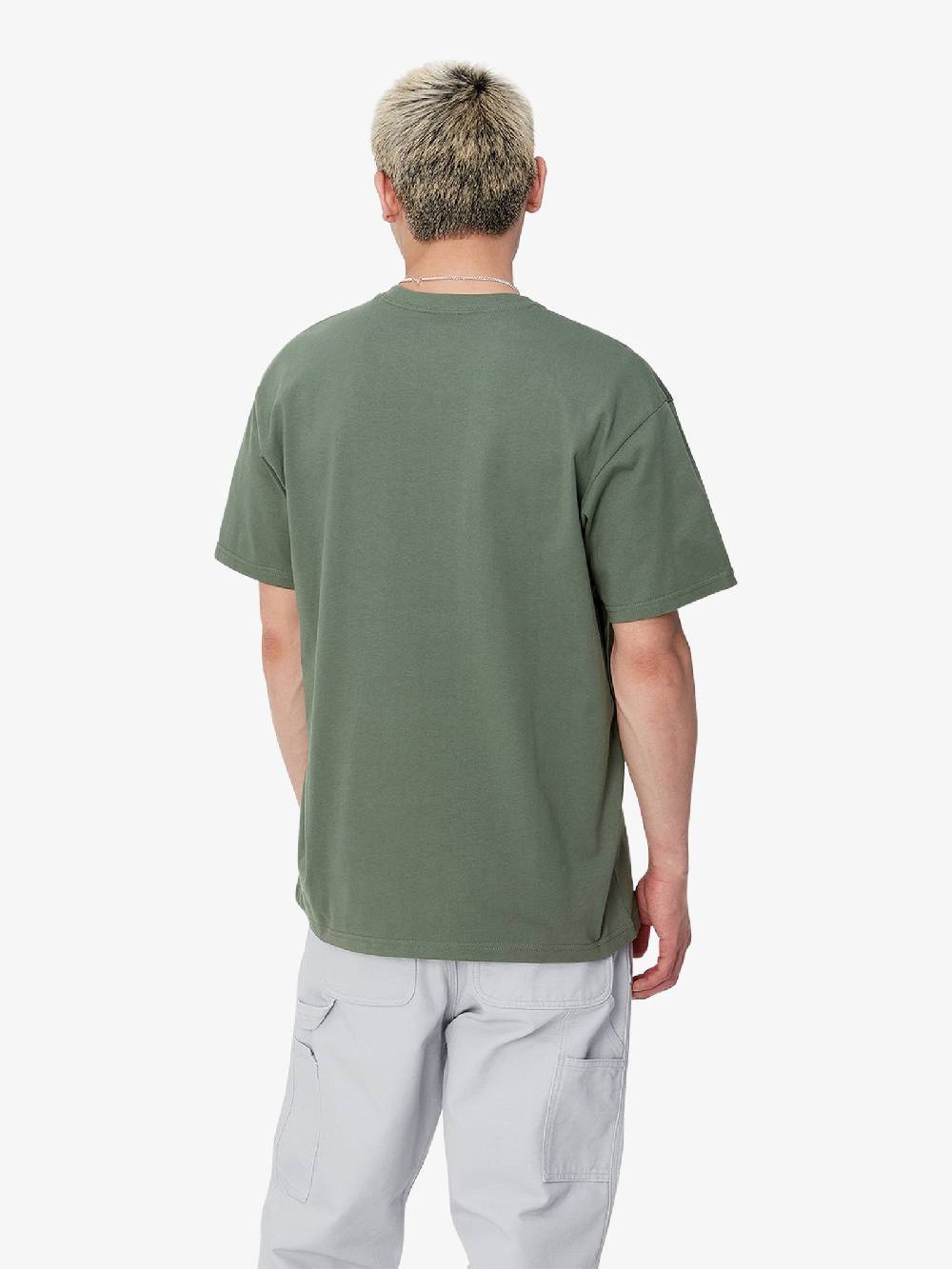 CARHARTT WIP T-shirt S/S Chase T-Shirt I026391_ Uomo Cotone Verde