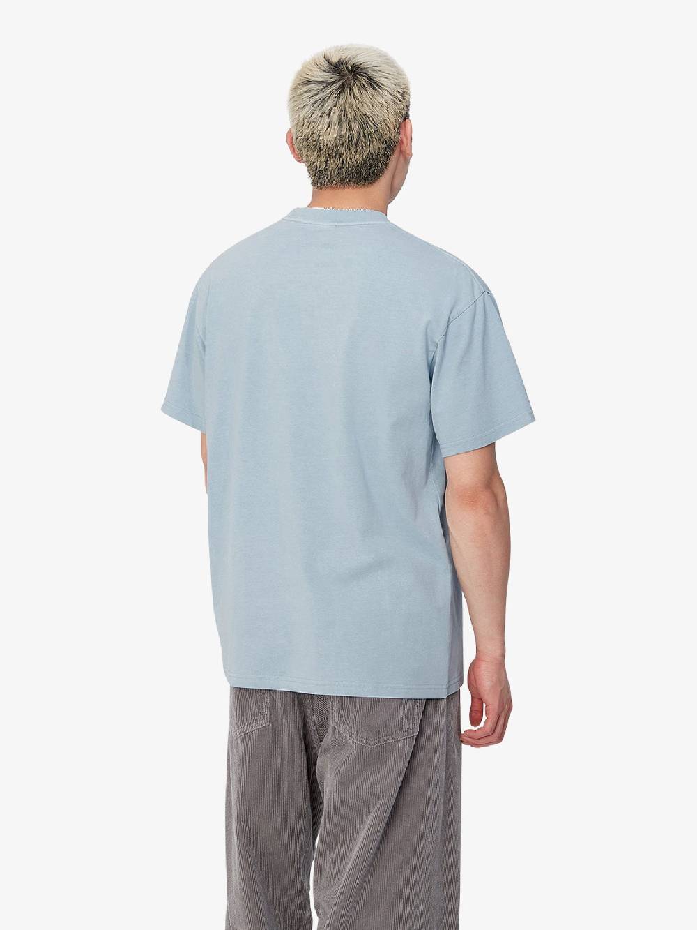 CARHARTT WIP T-shirt S/S Duster Script I033622_ Uomo Cotone Grigio