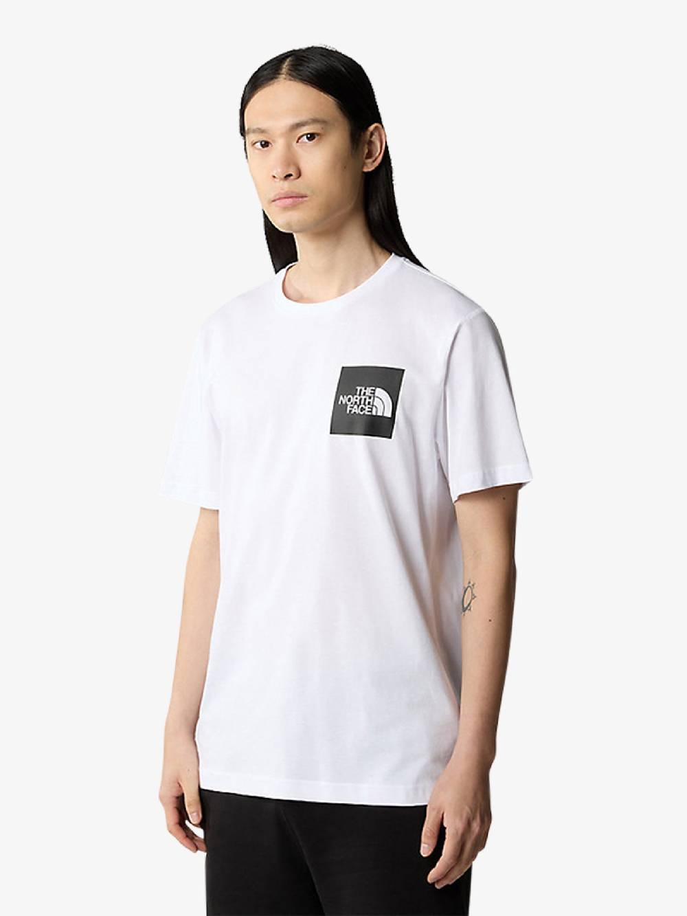 THE NORTH FACE T-shirt S/S Fine 87ND Uomo In Cotone Bianco