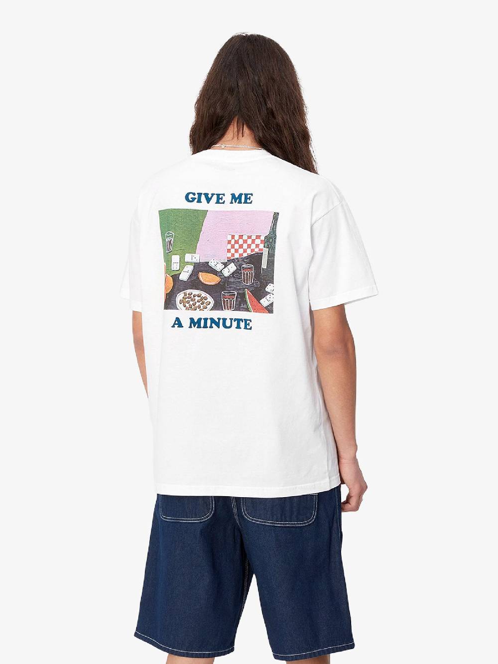 CARHARTT WIP T-shirt S/S Isis Maria Dinner I033127_ Uomo Cotone Bianco