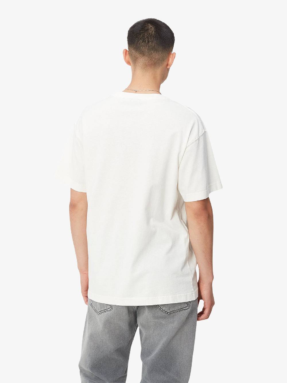 CARHARTT WIP T-shirt S/S Nelson T-Shirt I029949_ Uomo Cotone Bianco