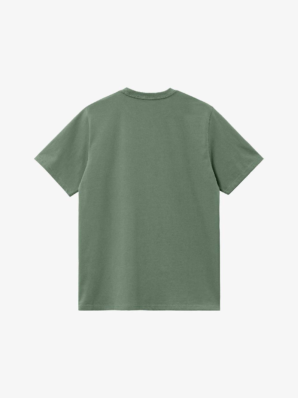 CARHARTT WIP T-shirt S/S Pocket I030434_1YF_XX Uomo In Cotone Verde Prato