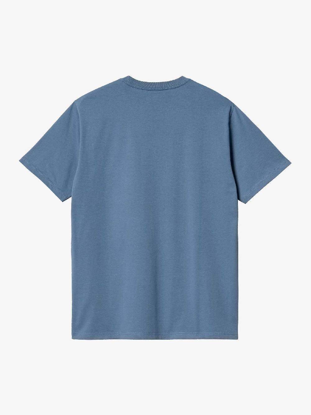 CARHARTT WIP T-shirt S/S Pocket I030434_1YI_XX Uomo Cotone Blu