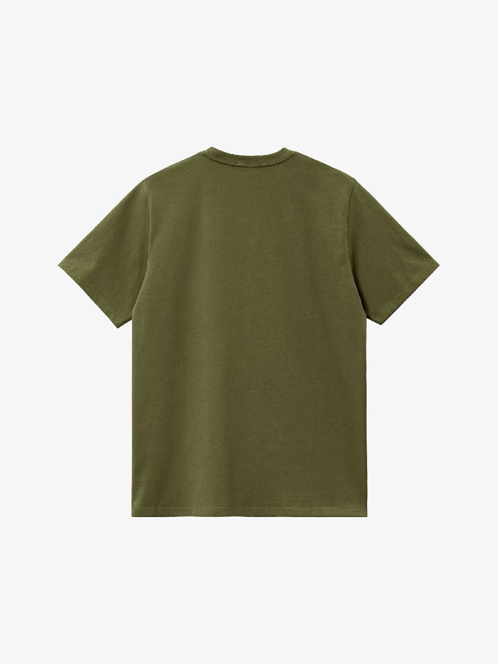 CARHARTT WIP T-shirt S/S Pocket I030434_1YS_XX Uomo In Cotone Verde Dundee