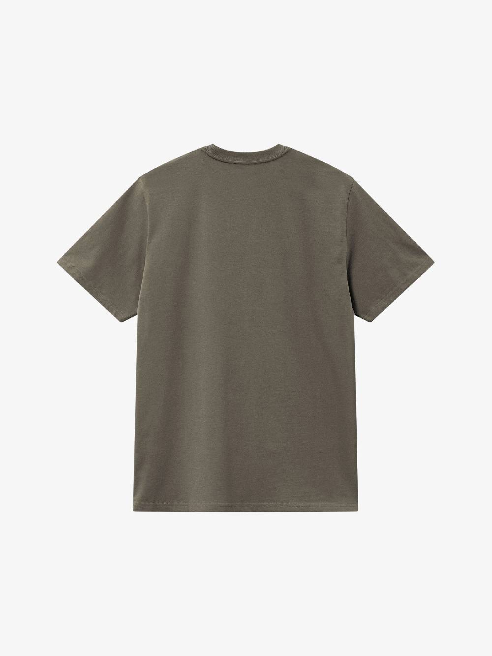 CARHARTT WIP T-shirt S/S Pocket I030434_ Uomo Cotone Marrone