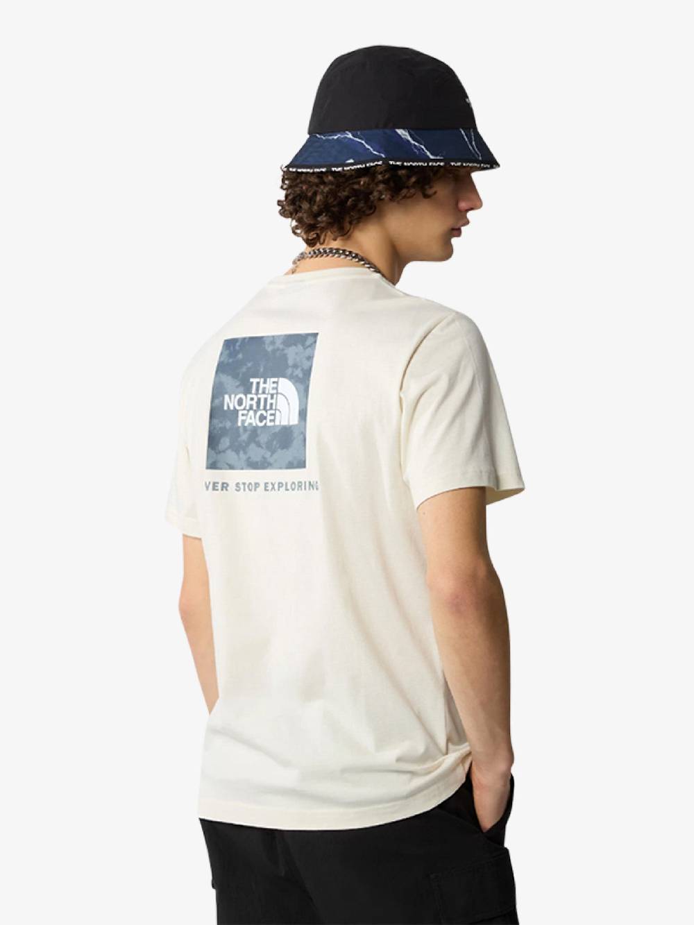 THE NORTH FACE T-shirt S/S REDBOX TEE 87NP Uomo Cotone Bianco