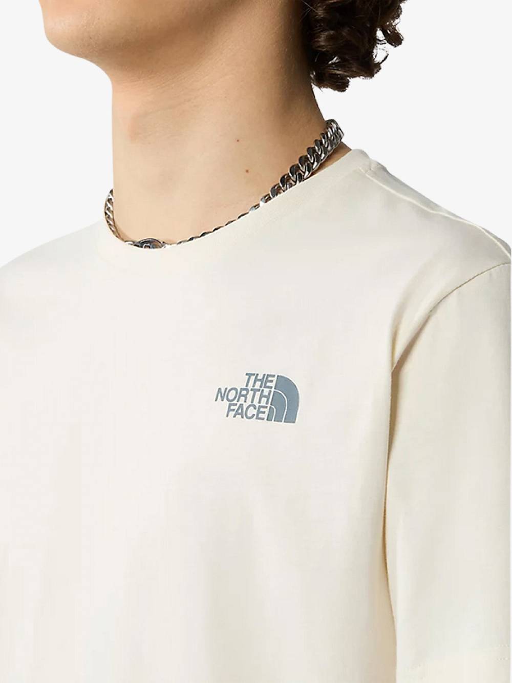 THE NORTH FACE T-shirt S/S REDBOX TEE 87NP Uomo Cotone Bianco