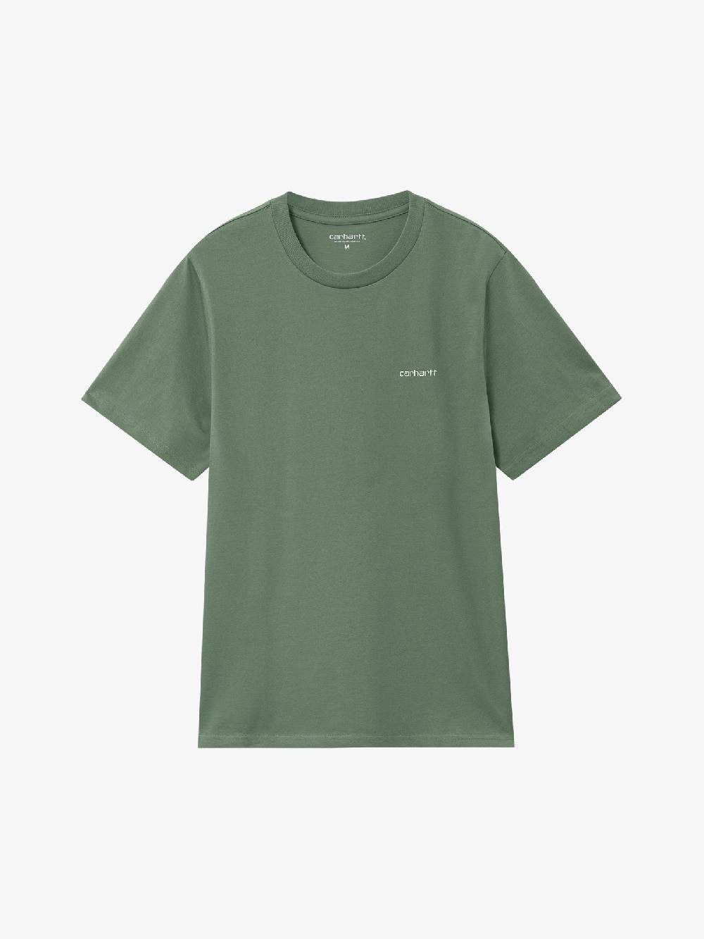 CARHARTT WIP T-shirt S/S Script Embroidery I030435_22U_XX uomo cotone marrone