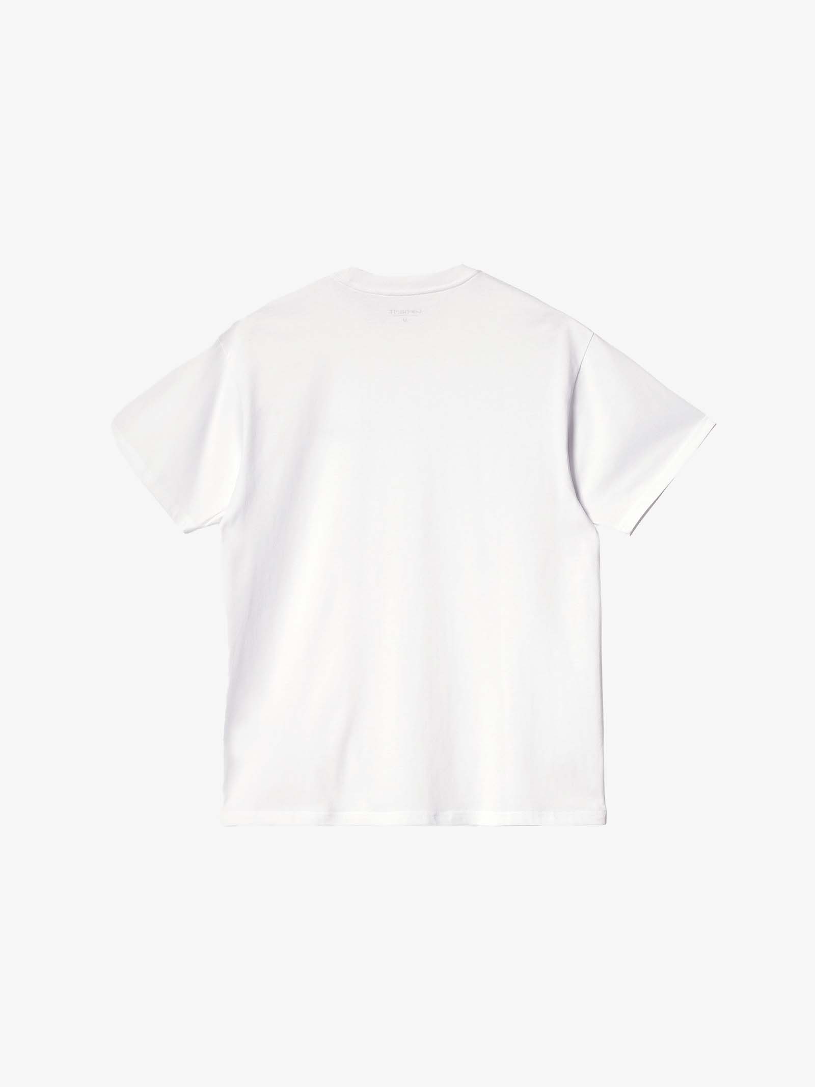 CARHARTT WIP T-Shirt S/S Script Embroidery Uomo Bianca