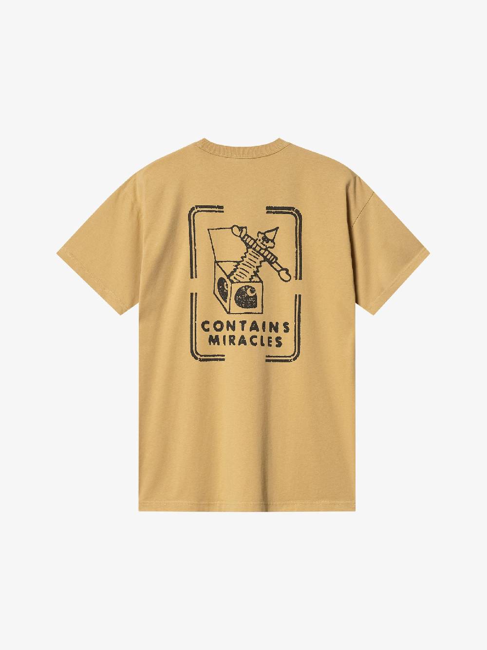 CARHARTT WIP T-shirt S/S Stamp I033670_ Uomo Cotone Beige