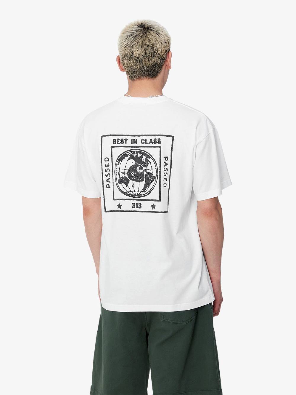 CARHARTT WIP T-shirt S/S Stamp I033670_ Uomo Cotone Bianco