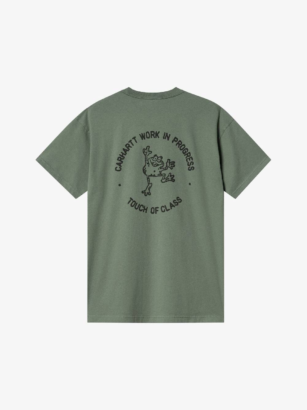 CARHARTT WIP T-shirt S/S Stamp I033670_ Uomo Cotone Verde