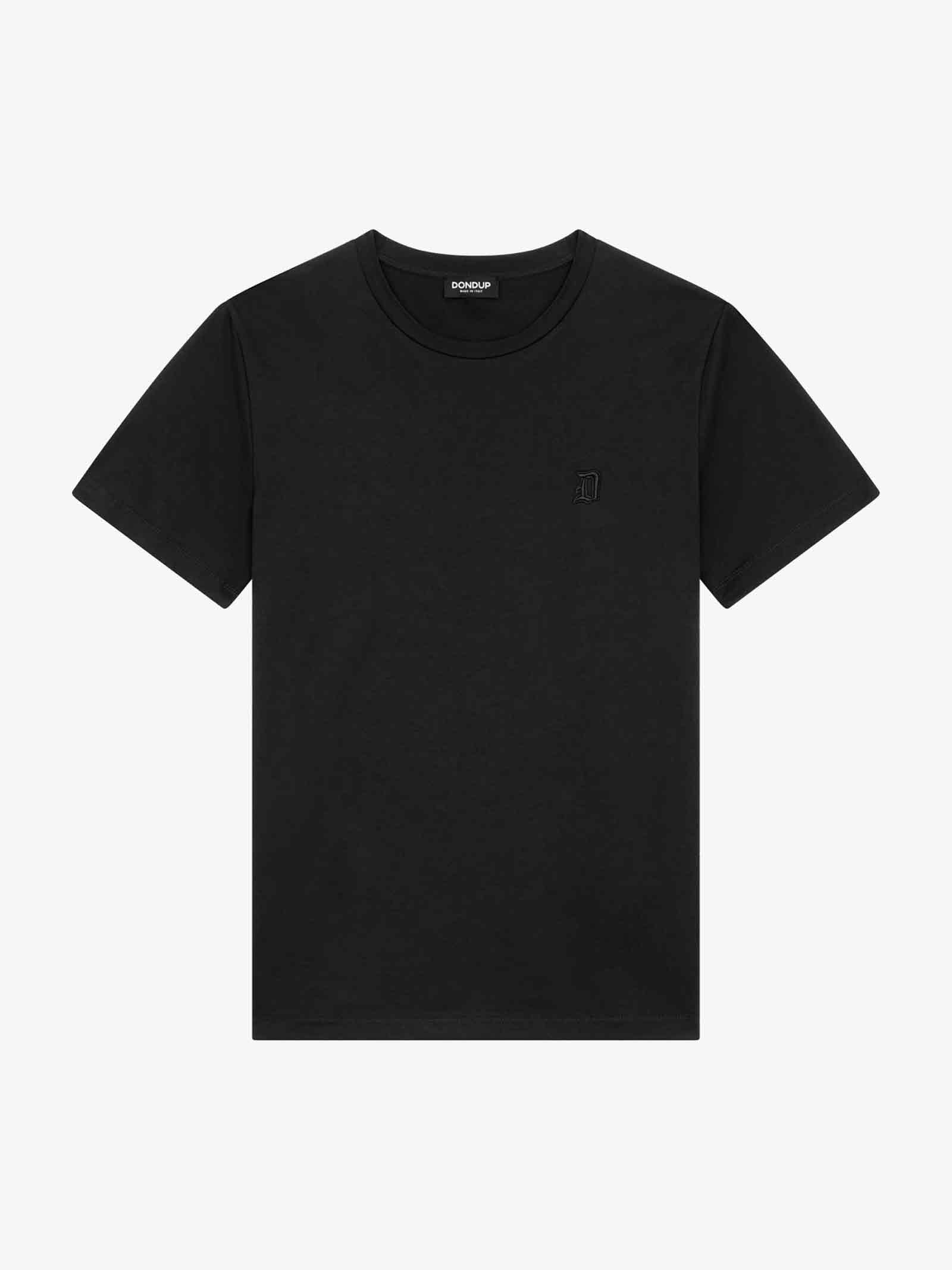 DONDUP T-shirt US198 JF0271U FS6 DU Uomo Cotone Nero