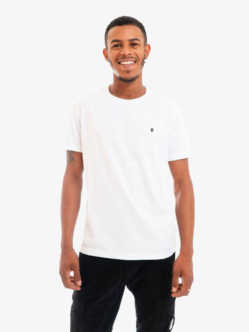 DONDUP T-shirt US198 JF0271U ZL4 DU Uomo In Cotone Bianca