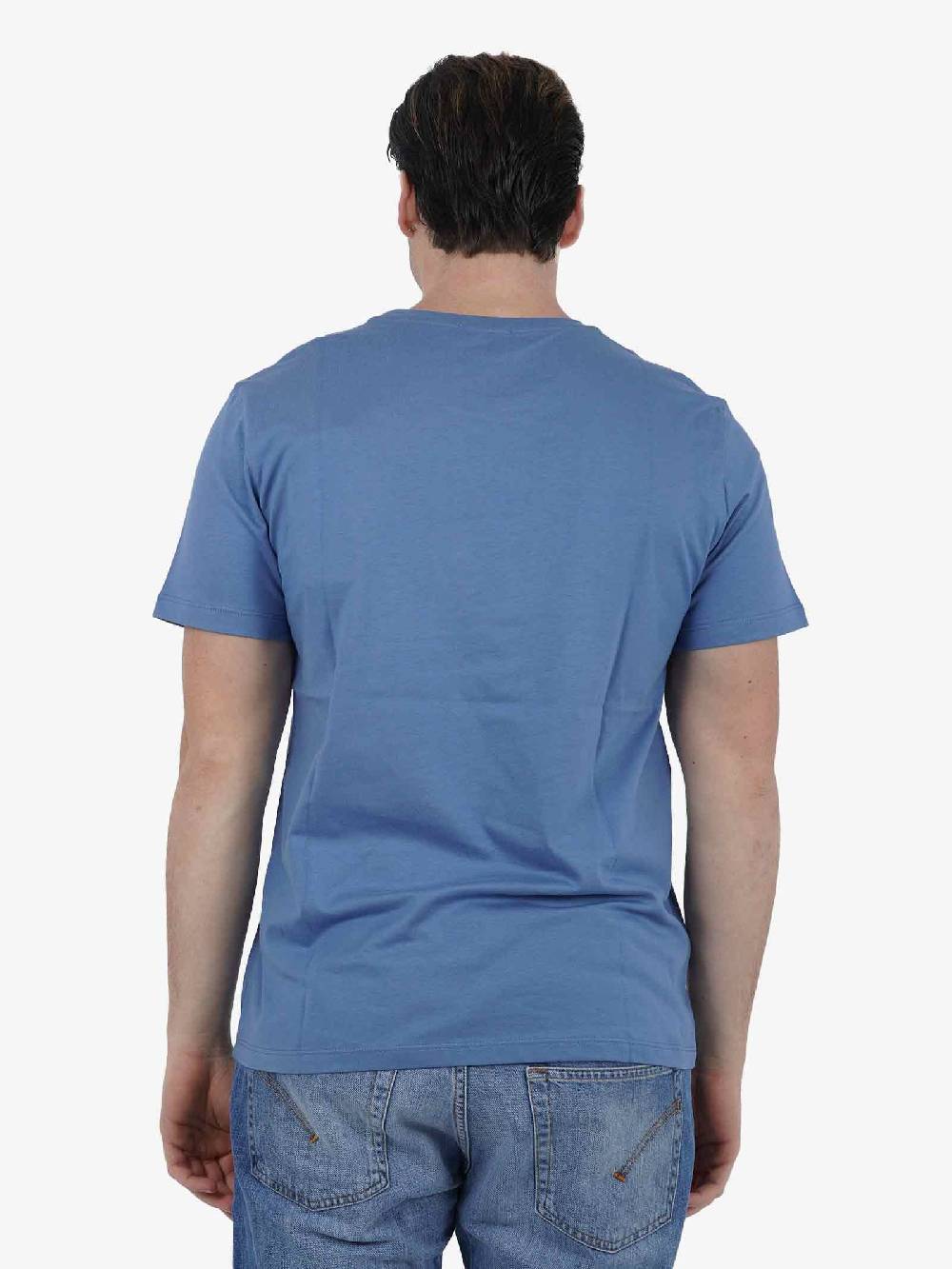 DONDUP T-shirt US198 JF0309U HN8 DU Uomo Cotone Azzurro