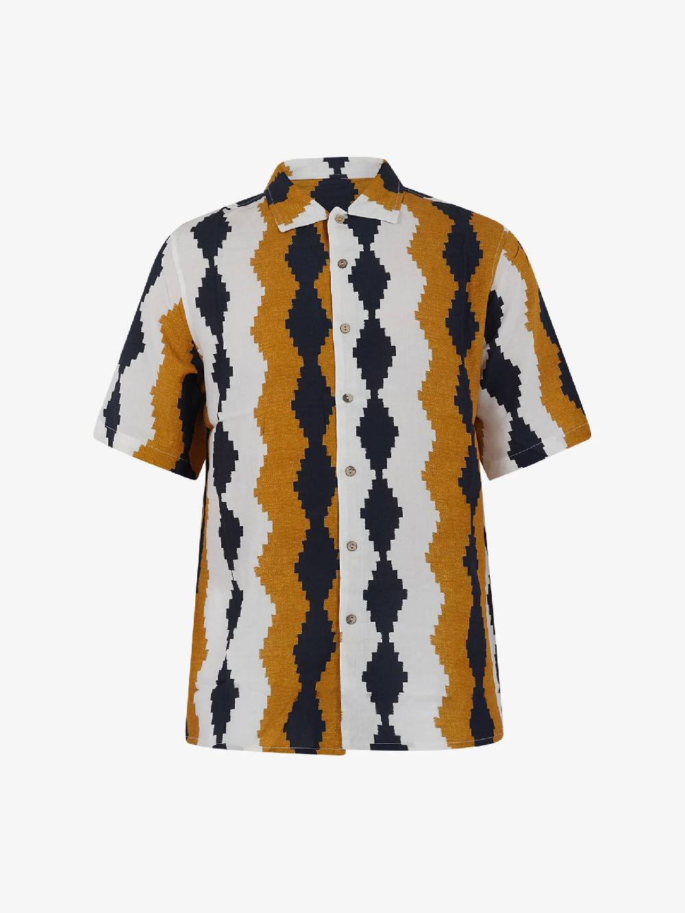 TOOCO Camicia Bowling Curcuma Uomo Marrone